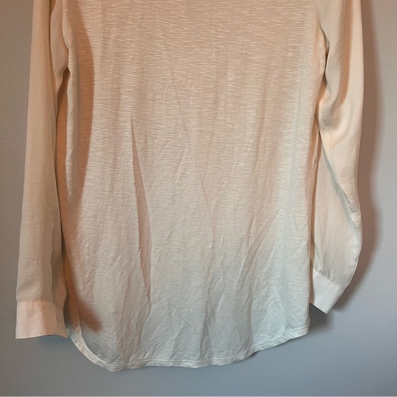 Anthropologie Dolan Left Coast Collared Long Sleeve Blouse Retail $80 Sz. Small - Picture 9 of 10